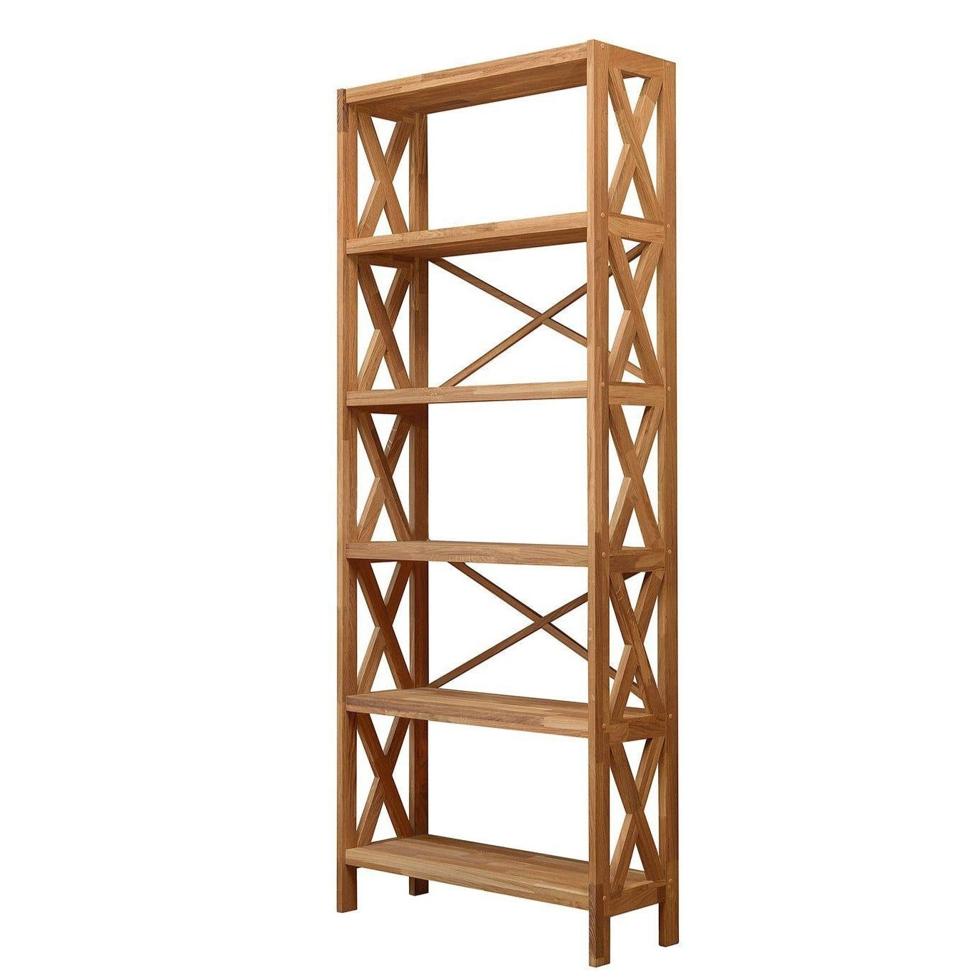 NordicStory Estanteria Libreria de madera maciza de roble